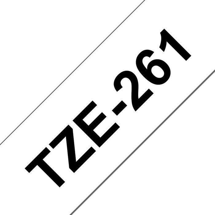 Brother Laminated P-touch Labelling Tape, 36mm, 8m, Black/White Brother Laminated P-touch Labelling Tape, 36mm, 8m, Black/White