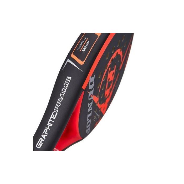 Pala de Pádel Dunlop Rocket/ Negra y Roja 2 Pala de Pádel Dunlop Rocket/ Negra y Roja 2