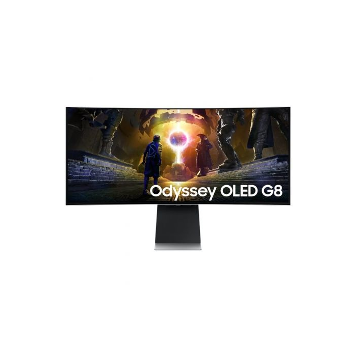 Monitor Gaming Ultrapanorámico Curvo Samsung G8 Odyssey OLED S34DG850SU 34"/ WQHD/ 0.03ms/ 175Hz/ Multimedia/ Regulable en Altura/ Plata