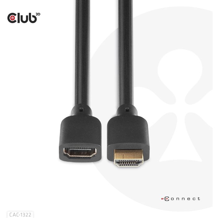 Club3D Cable HDMI 2.1 UHD Extensión 1 Metro Macho/Hembra St/Bu retail 6