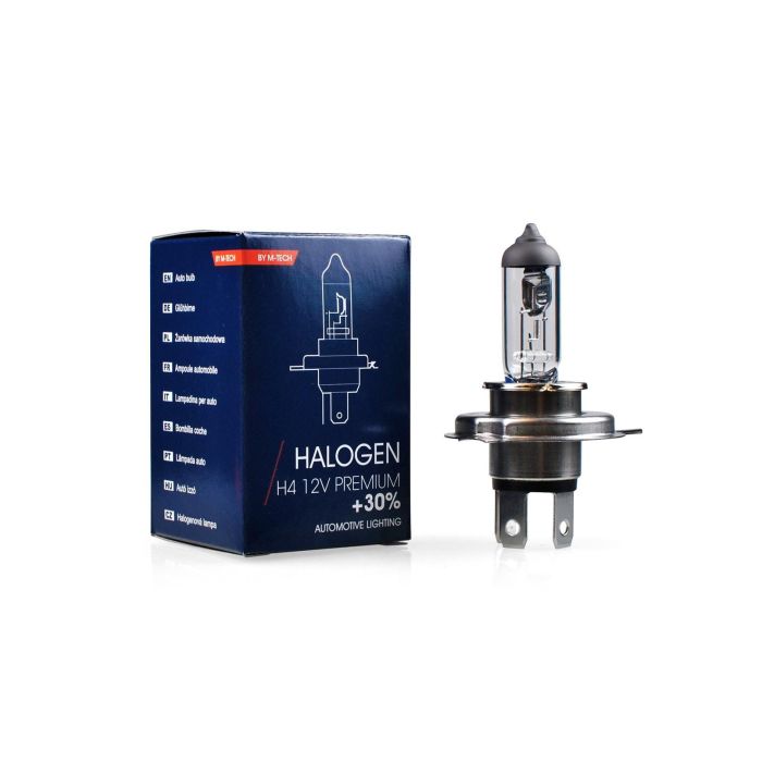 Lámpara Halógena M-Tech Premium 12 V 60-55 W H4 | 10 Unidades MTECZ104 Lámpara Halógena M-Tech Premium 12 V 60-55 W H4 | 10 Unidades MTECZ104