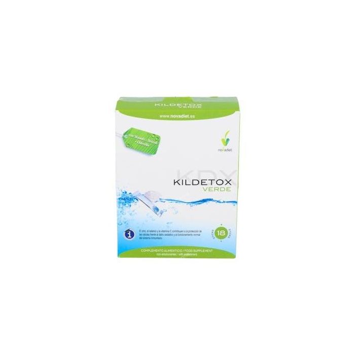 NOVADIET Kildetox Verde 18 Sticks - Suplemento Depurativo con Plantas, Vitaminas y Minerales para Protección Oxidativa e Inmune