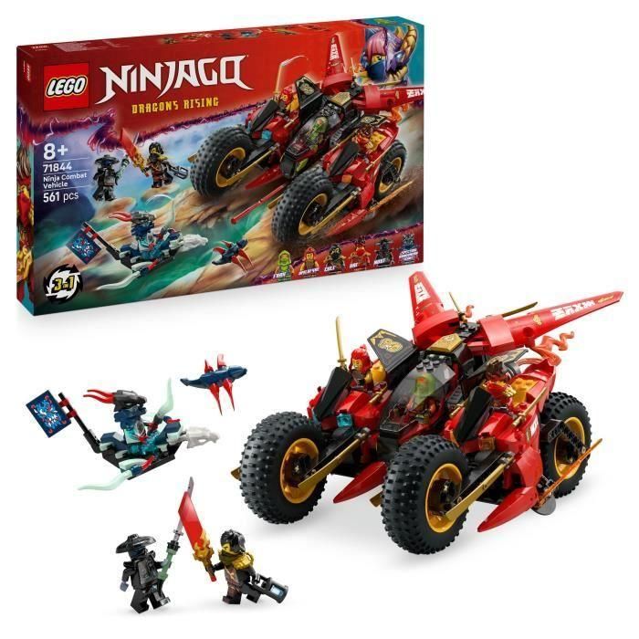 LEGO NINJAGO 71844 Vehículo de Batalla Ninja - Set de construcción para niños de 8 años en adelante