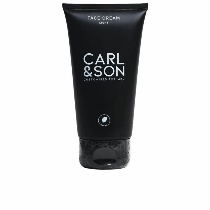 Carl&Son Crema Facial Hidratante Ligera para Hombre, Equilibra Sebo, Calma Irritaciones, Todo Tipo Piel, 95% Natural, 75 ml