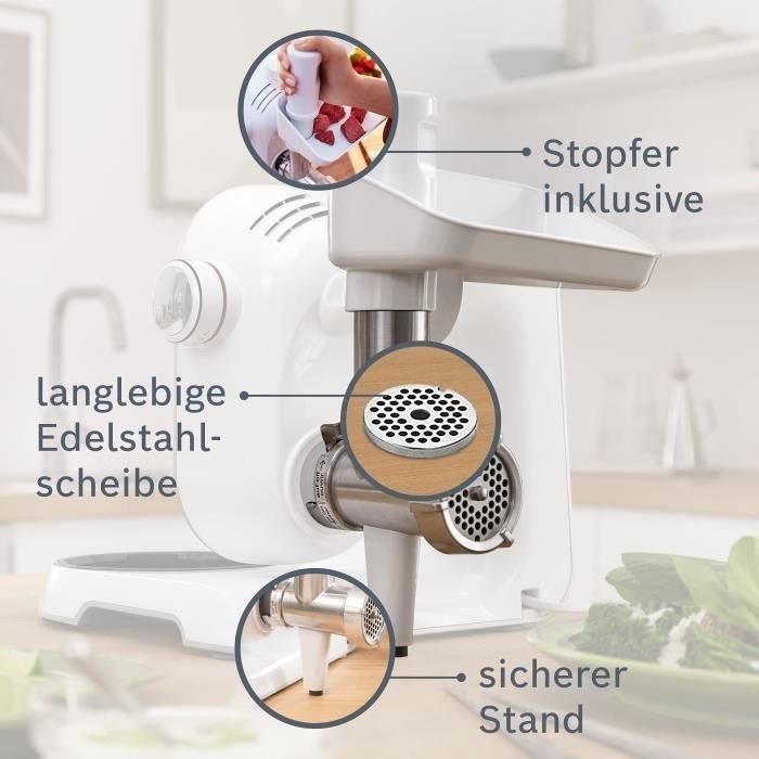 BOSCH Accesorios MUZ5FW1 Picadora de carne para máquina de cocina MUM5 3 BOSCH Accesorios MUZ5FW1 Picadora de carne para máquina de cocina MUM5 3