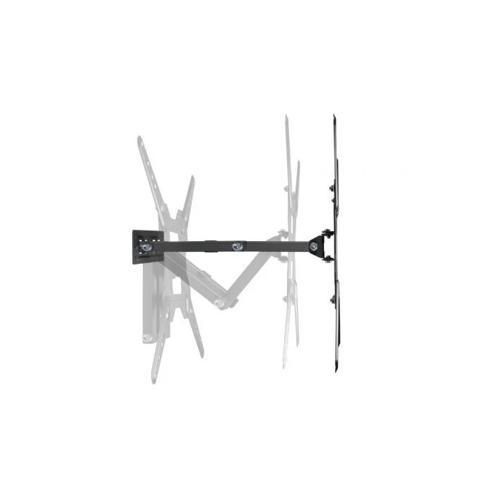 Aisens WT55TSE-153 Soporte de Pared Giratorio e Inclinable para TV de 23-55 Pulgadas, Carga Máxima 30kg, Negro