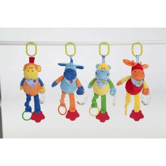 Animales 4surt con sonajero y mordedor 38cm - modelos surtidos Animales 4surt con sonajero y mordedor 38cm - modelos surtidos