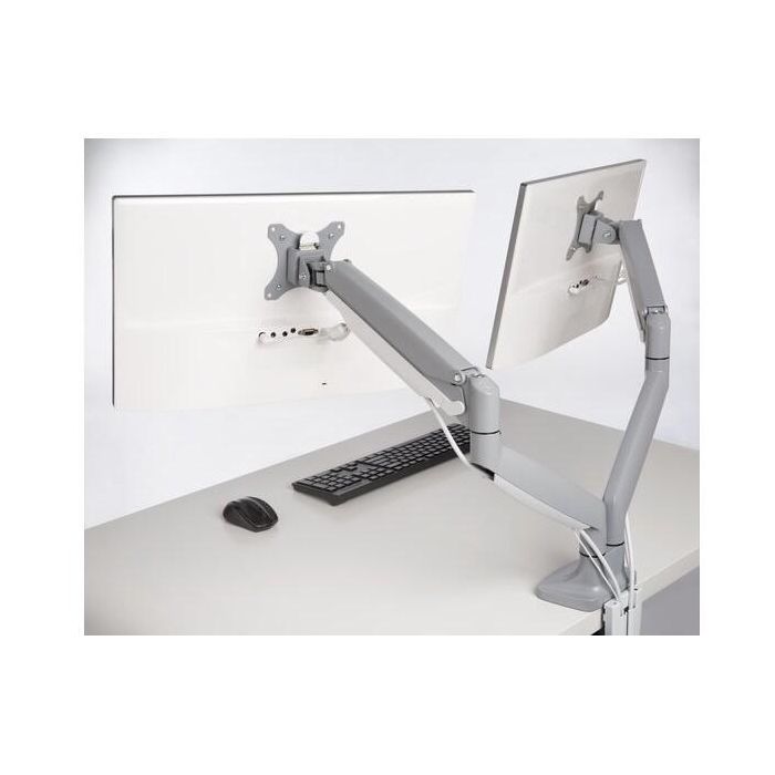 Kensington SmartFit Brazo para Monitor 13-32" con 2 pantallas, 6 articulaciones, máx. 9kg, Gris 13