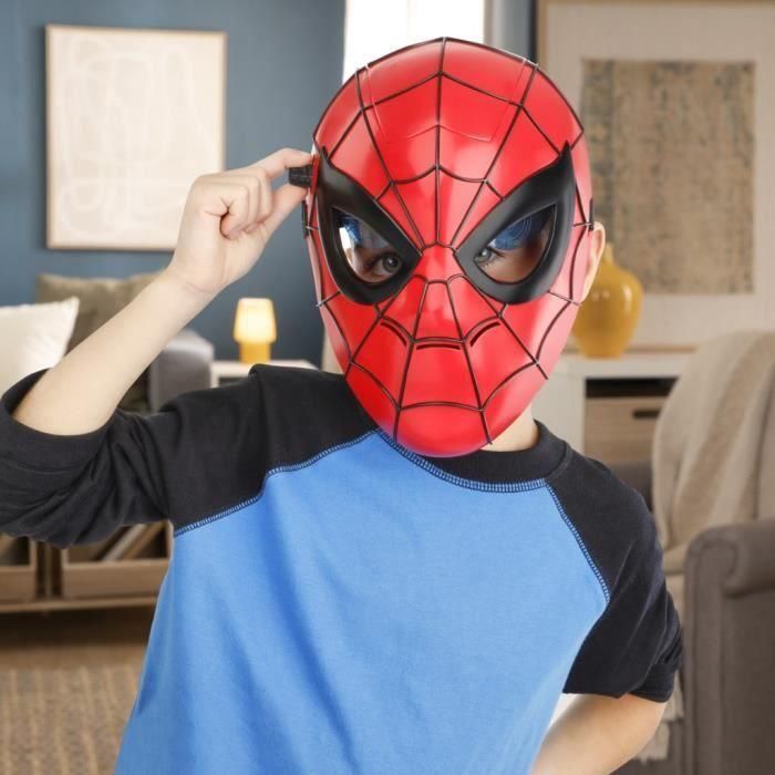 Máscara iluminada de Spider-Man, disfraz iluminado, juguetes de superhéroe para niños de 5 años, Marvel 3