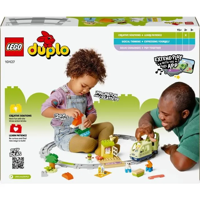 Lego Tren de aventuras interactivo 10427 - Juguetes de aprendizaje temprano para niños de 2 años 5