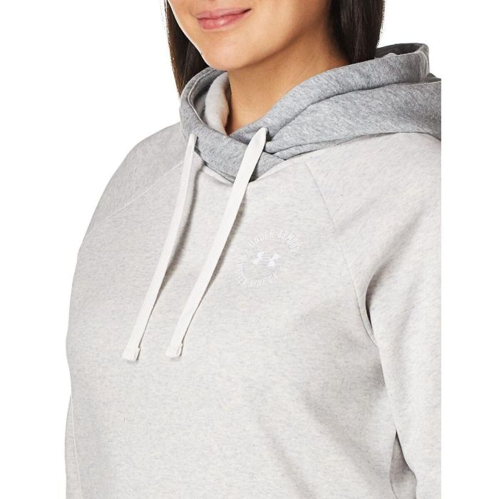 Sudadera con Capucha Hombre Under Armour Rival Fleece CB Gris M 7