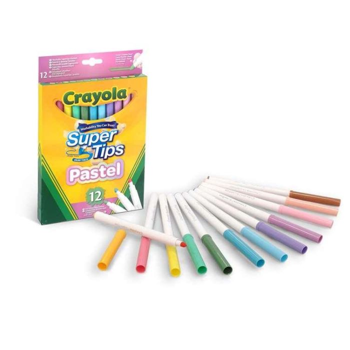 Crayola Rotuladores Super Punta Lavables Pastel 58-7515 2 Crayola Rotuladores Super Punta Lavables Pastel 58-7515 2