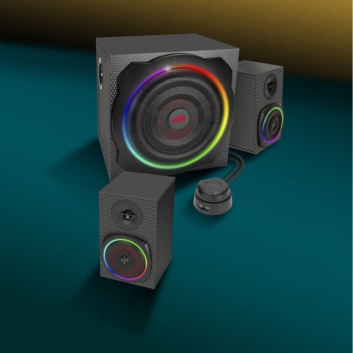 Speedlink Lautsprecher GRAVITY CARBON RGB. 2.1 System. sw retail 4
