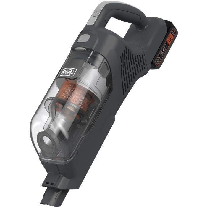Aspiradora escoba - BLACK & DECKER - BHFEA18D1-QW - 33 AW - 18 V 2.0 Ah - 2 velocidades - Gris titanio 4 Aspiradora escoba - BLACK & DECKER - BHFEA18D1-QW - 33 AW - 18 V 2.0 Ah - 2 velocidades - Gris titanio 4