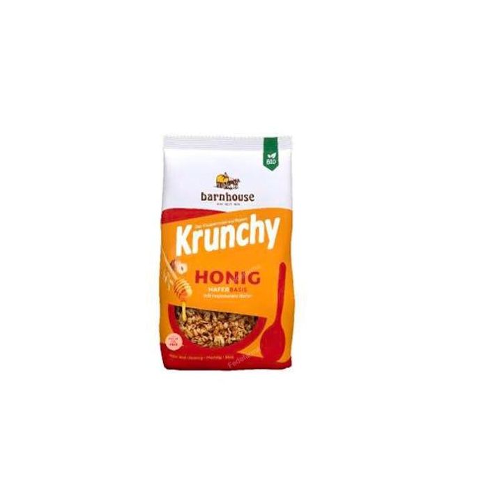 Barnhouse Muesli Krunchy Miel Bio con Avena y Avellanas 600g