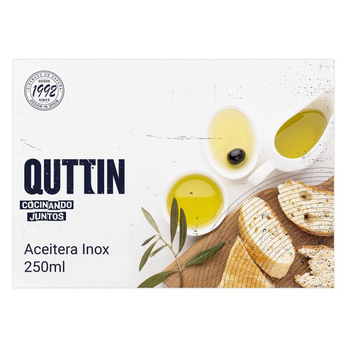 Quttin Aceitera de Acero Inoxidable 250 ml, 6x18 cm (16 Unidades) 5