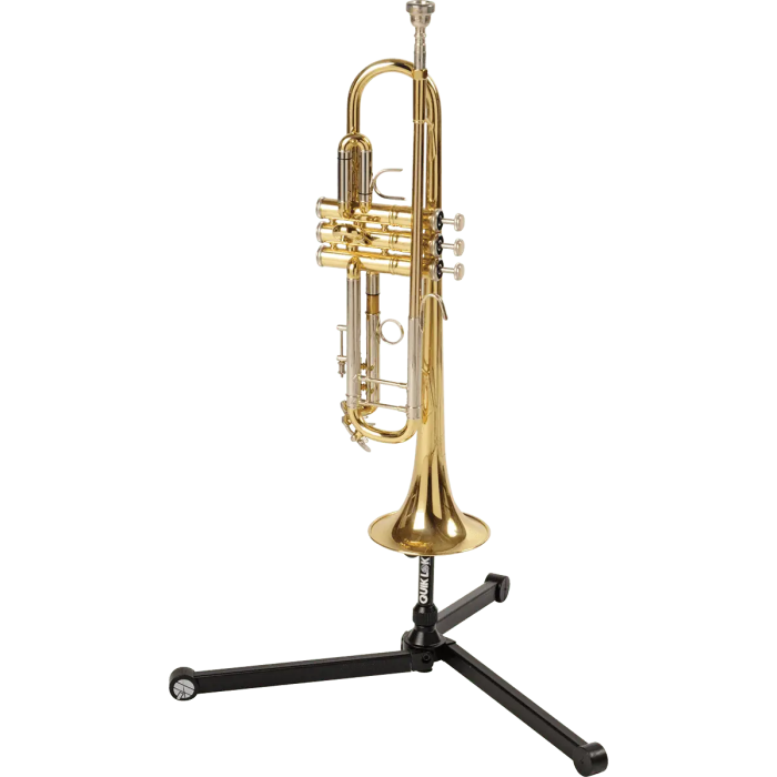 Quiklok Soporte para Corneta/Trompeta Negro, Acero Plegable, Altura Regulable 1
