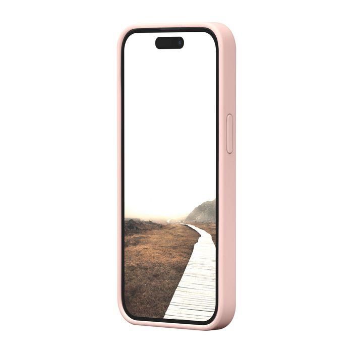 dbramante1928 Monaco MagSafe iPhone 15 Pink Sand - Funda de Silicona Reciclada, 3 Capas Protección Impactos, Agarre Suave 3