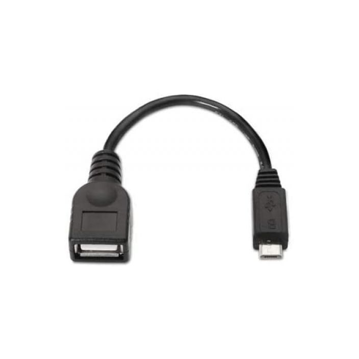 Nanocable 10.01.3500 Cable USB 2.0 OTG Micro USB B Macho a USB A Hembra para Móviles y Tablets - 15cm Negro 4 Nanocable 10.01.3500 Cable USB 2.0 OTG Micro USB B Macho a USB A Hembra para Móviles y Tablets - 15cm Negro 4