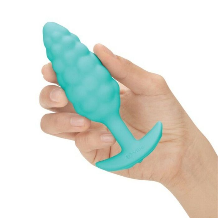 Plug Vibrador Anal B-Vibe Bump Texture Verde 10