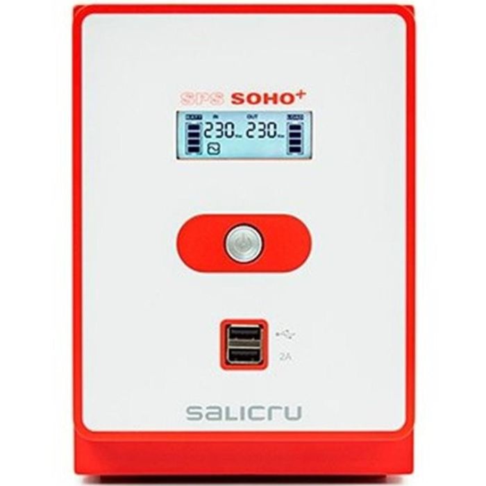 Salicru 647CA000006 Sistema Alimentación Ininterrumpida UPS Línea Interactiva 2.2 kVA 1200W 4 Salidas AC Doble USB LCD