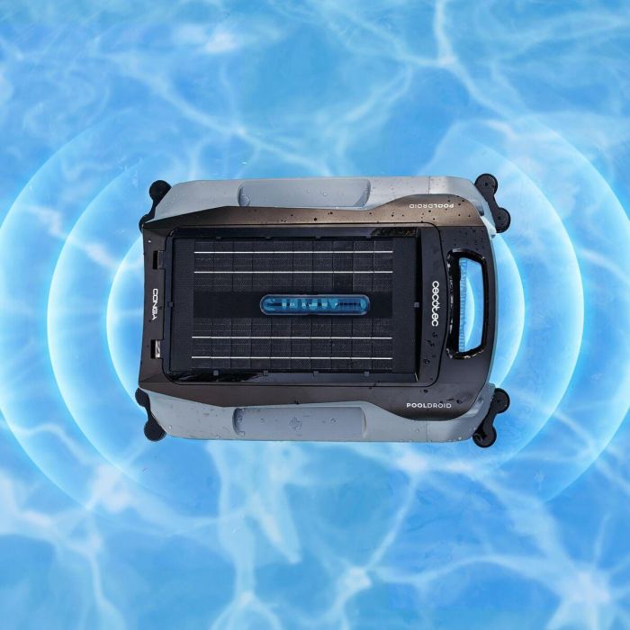 Cecotec Limpiafondos automático piscina Conga PoolDroid Flotante solar inalámbrico negro 3