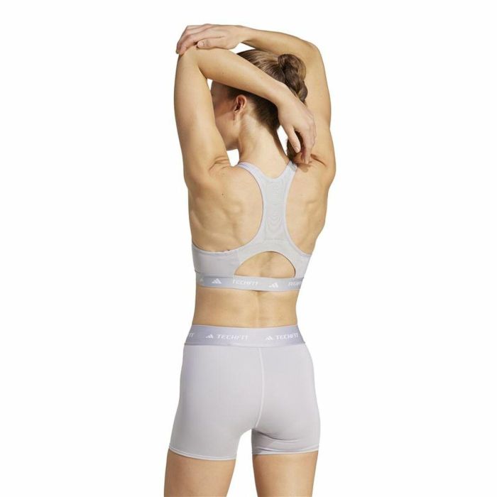 Sujetador Deportivo Adidas Techfit Gris 4