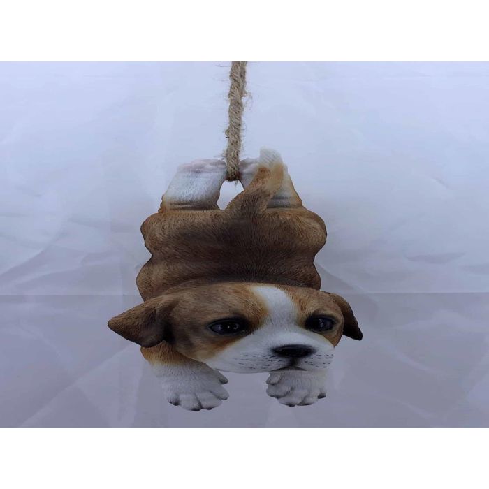 Figura Decorativa DKD Home Decor Resina Perro (9 x 10.5 x 20 cm) (3 pcs)