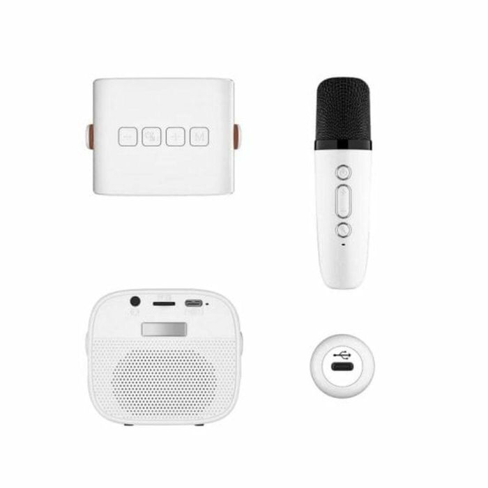 Altavoz Bluetooth Portátil PcCom Essential Blanco 2