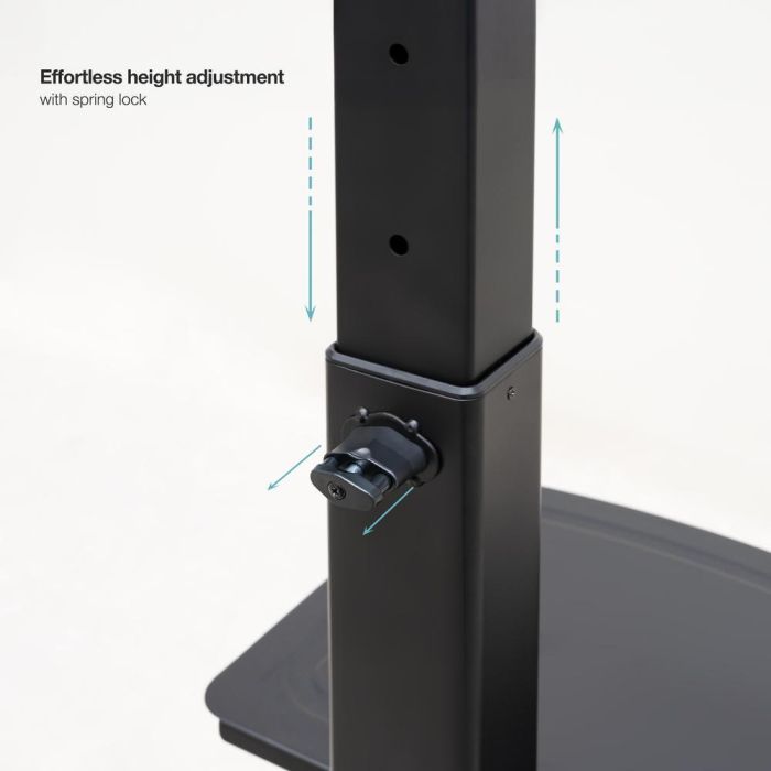 TooQ FS2284M-B Soporte de Suelo para TV de 37" a 70", Altura Regulable, Negro 4