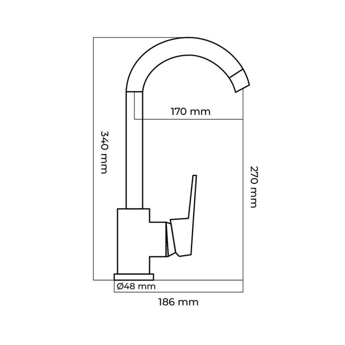 Edm Grifo Monomando de Cocina Caño Alto Serie Altea Cromado con Cuerpo de Latón 01188 01657 - Ahorro Agua 1 Edm Grifo Monomando de Cocina Caño Alto Serie Altea Cromado con Cuerpo de Latón 01188 01657 - Ahorro Agua 1