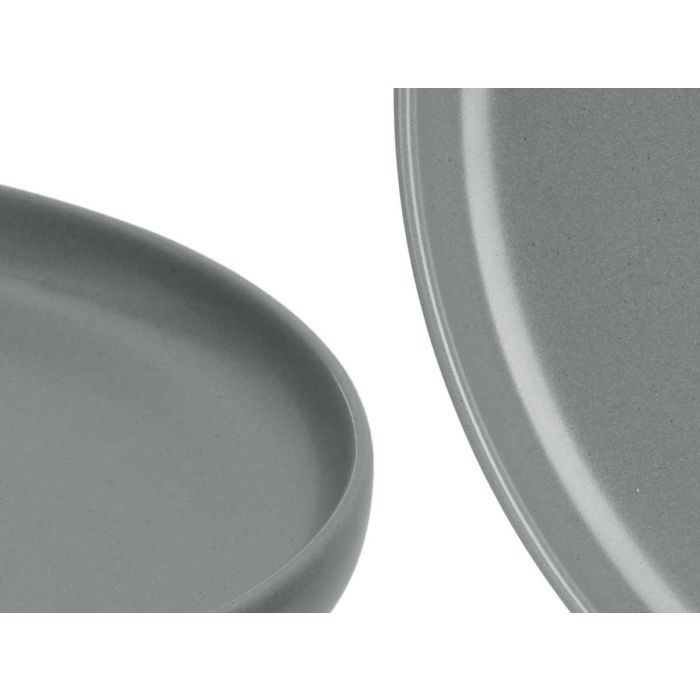Plato Llano Grande Gres Gris Oscuro 26,5Cm Vessia (24 Unidades) 3 Plato Llano Grande Gres Gris Oscuro 26,5Cm Vessia (24 Unidades) 3