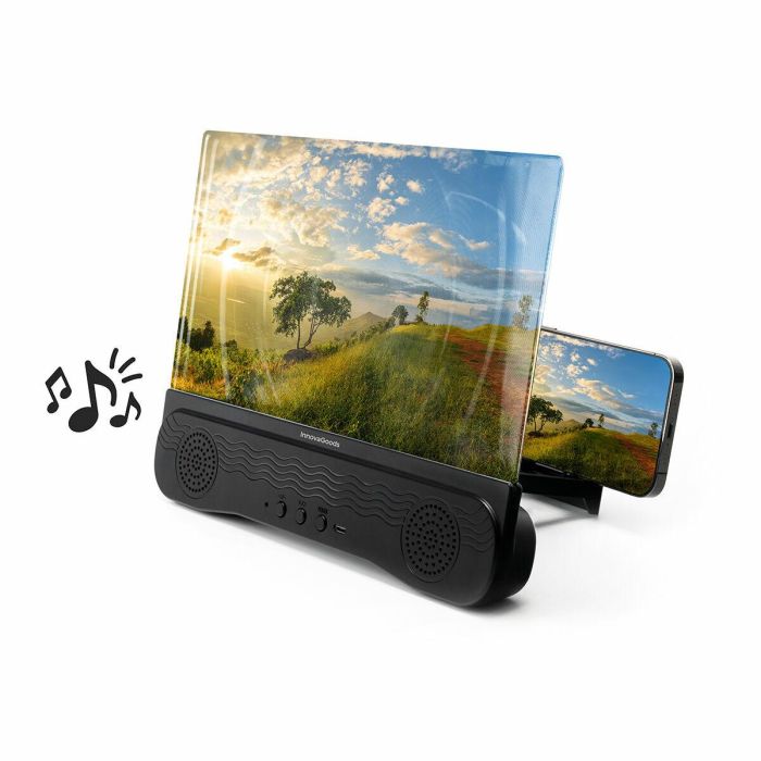 Amplificador de Pantalla para Móviles con Altavoz Recargable Screenier InnovaGoods 3 Amplificador de Pantalla para Móviles con Altavoz Recargable Screenier InnovaGoods 3