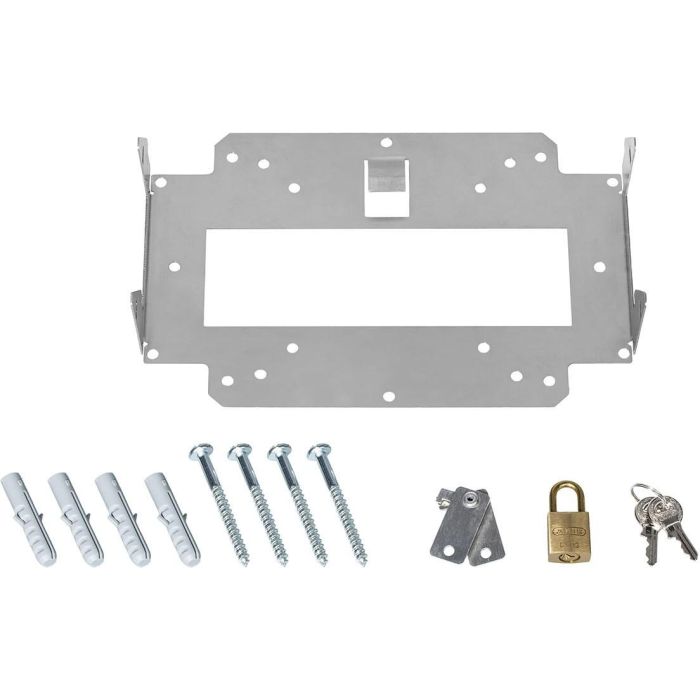 LANCOM LN Lock Bulk 10, Montaje de punto de acceso WLAN para Wall Mount (LN) y LX-6500, Metálico/Blanco