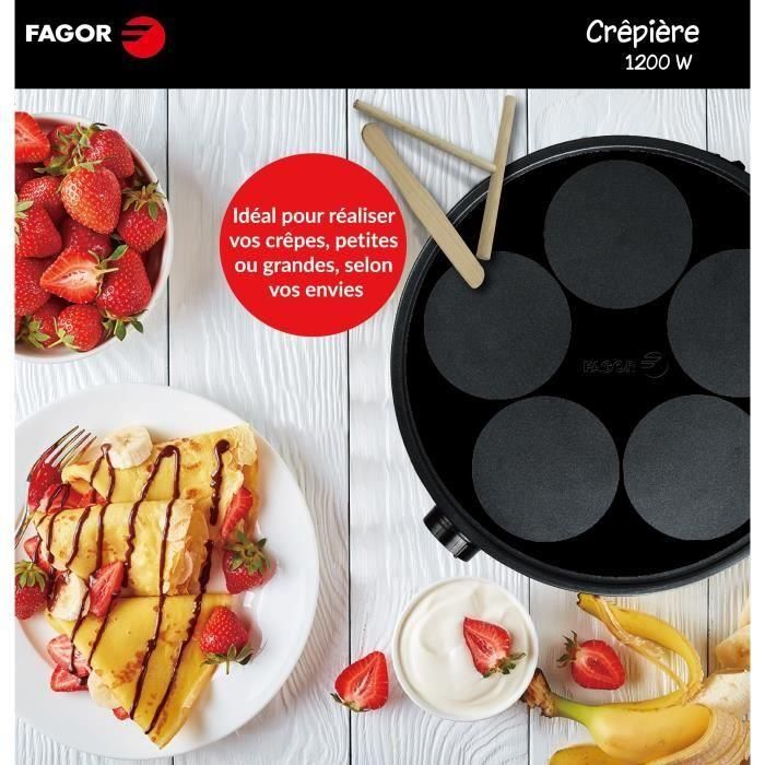 FAGOR FG985 - Crepiere - 30 cm - 1200 W - Antiadherente 2