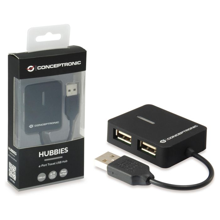 Conceptronic Hub Externo USB 2.0 4 Puertos 480 Mbps 5