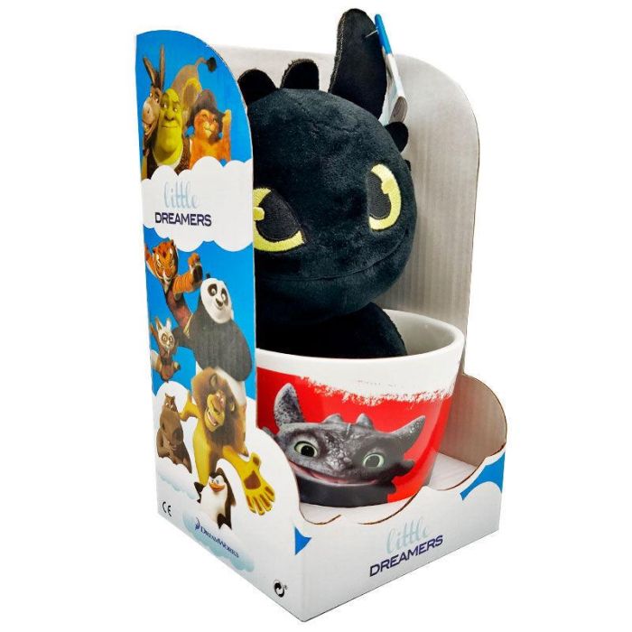 Taza + Peluche Como Entrenar a tu Dragon 18cm 1