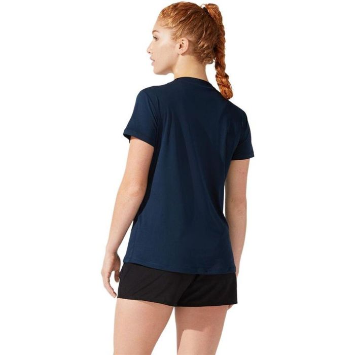 Camiseta de Manga Corta Mujer Asics 2012C330-400 Azul marino (XS)