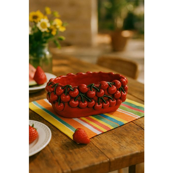 Centro Mesa Tradicional DKD Home Decor Rojo 16 x 13 x 25 cm (6 Unidades) 3