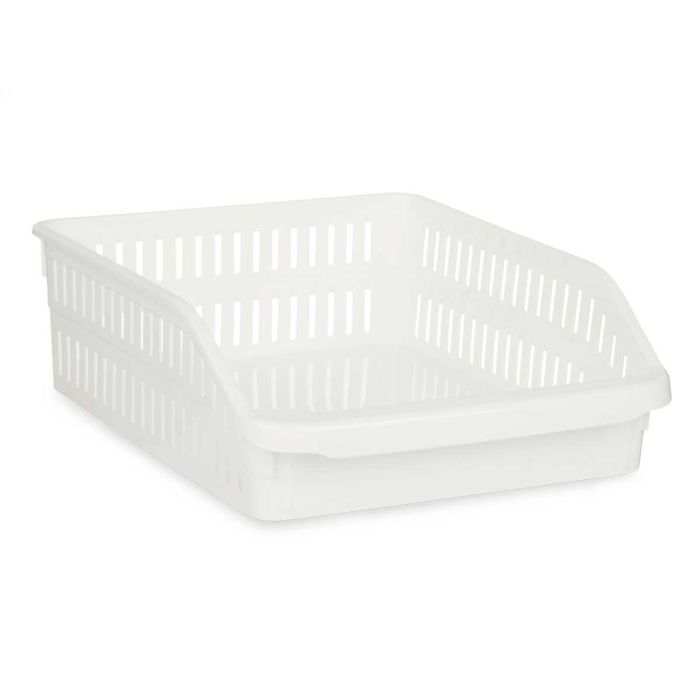 Organizador Nevera Ancho Bajo Blanco Kinvara 26X9CM (24 Unidades) 1 Organizador Nevera Ancho Bajo Blanco Kinvara 26X9CM (24 Unidades) 1