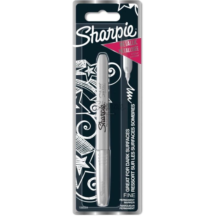 Sharpie Metallic Marker Permanent F 1.4mm Silber 1er Blister 0 Sharpie Metallic Marker Permanent F 1.4mm Silber 1er Blister 0
