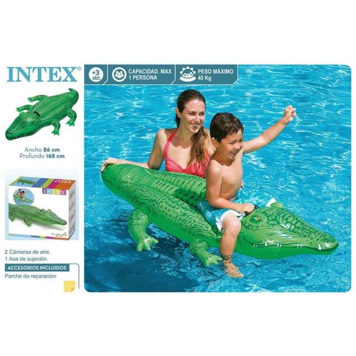 Intex Figura Hinchable Cocodrilo 168x86 cm (+ 3 años) 7
