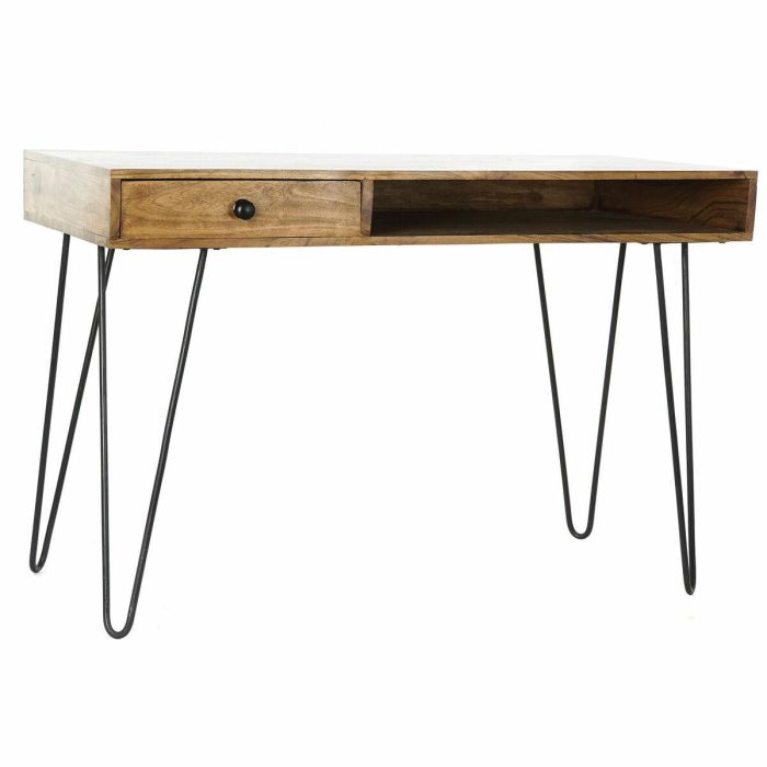 Escritorio Moderno DKD Home Decor Natural Negro 55 x 76 x 115 cm