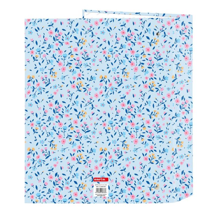 Carpeta de anillas Vicky Martín Berrocal Paraíso Azul Rosa A4 27 x 33 x 6 cm 1