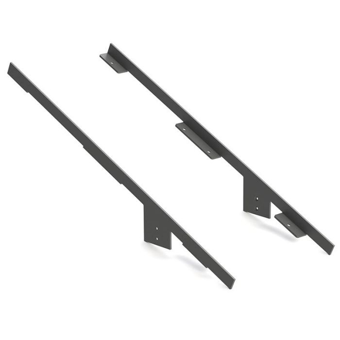 HERRAJES ALK Juego de Soporte para Zapatero Modelo Seven, Color Grafito