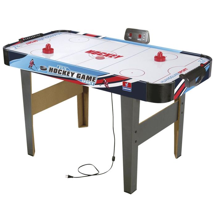 Tachan 20228E Mesa de Juego de Hockey de Aire con Patas y Marcador Digital, Medidas 121x61x79 cm, para +14 años
