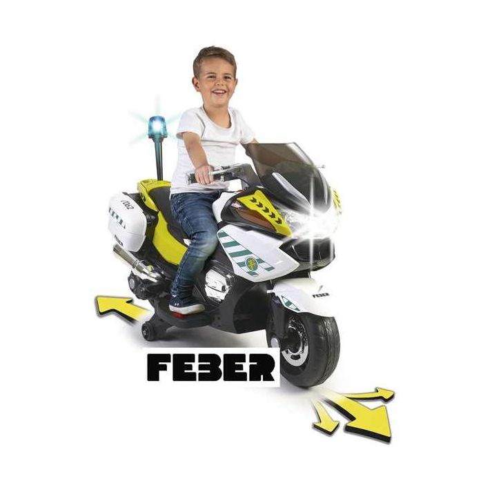 Feber Moto Batería Guardia Civil 12V Infantil con Luces y Sonidos 3+ Años (113x84x52 cm) 3