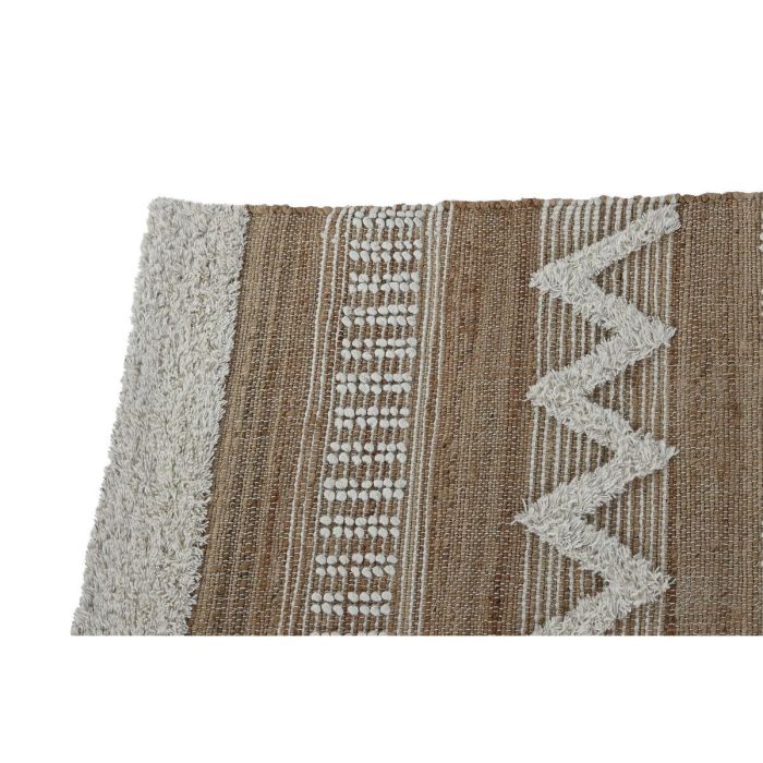 Alfombra Home ESPRIT Blanco Marrón Boho 160 x 230 x 1 cm 4