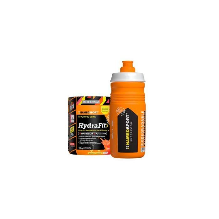 Named Sport Hydrafit Hydra2Pro, 400g - Bebida de Carbohidratos, Sales Minerales y Vitaminas para Recuperación e Hidratación Intensa