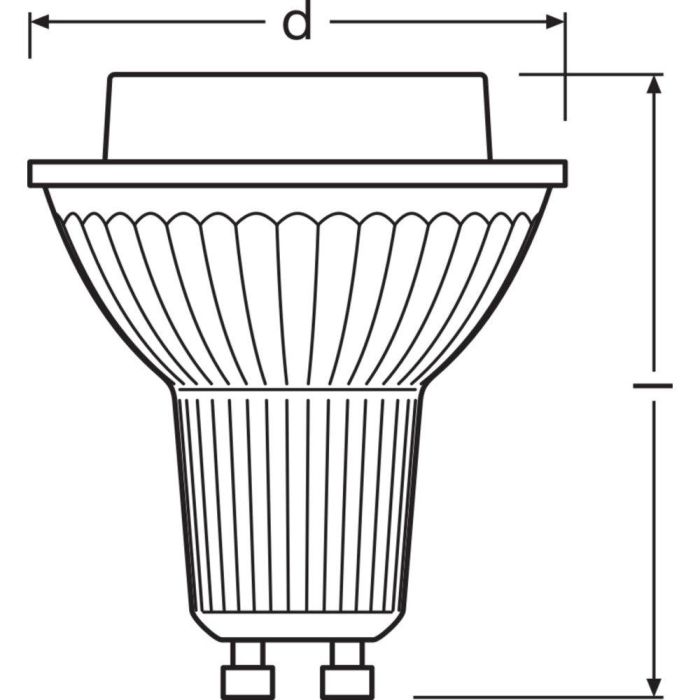 [LVE-4099854070839] Ledvance/Osram Bombilla LED Spot GU10 9,5W 575Lm 4000K 36º IP20 Regulable 1